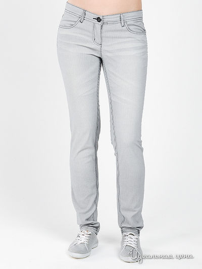 Брюки Tom Tailor, цвет цвет светло- серый / принт синяя полоска