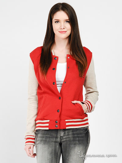 Толстовка Tom Tailor, цвет цвет серый / кирпичный