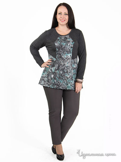 Туника SVESTA, цвет цвет серый / мультиколор