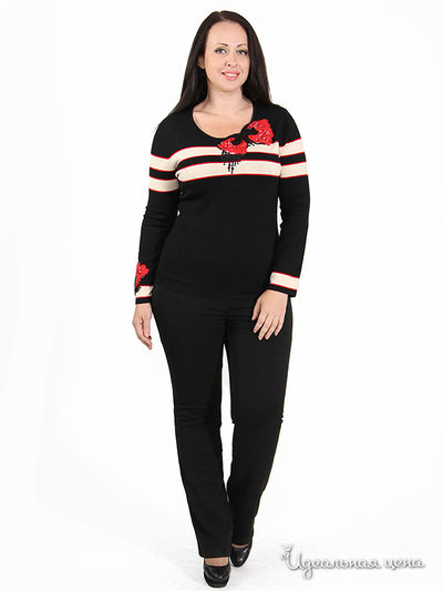 Джемпер SVESTA, цвет цвет черный / кремовый