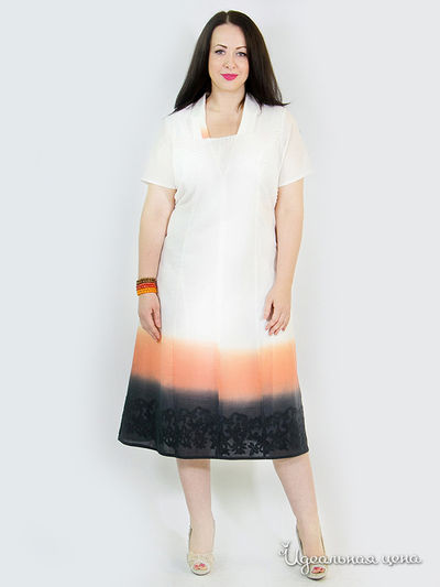 Платье SVESTA, цвет цвет бежевый / мультиколор