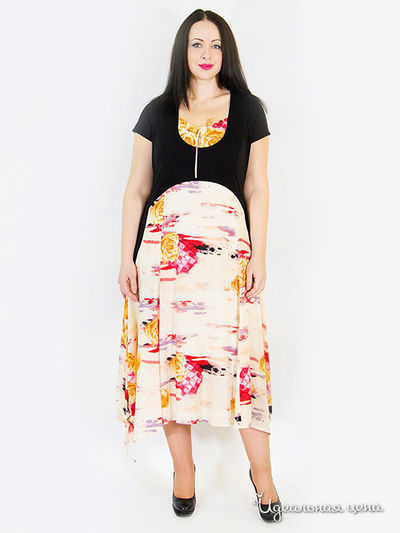 Платье SVESTA, цвет цвет черный / мультиколор