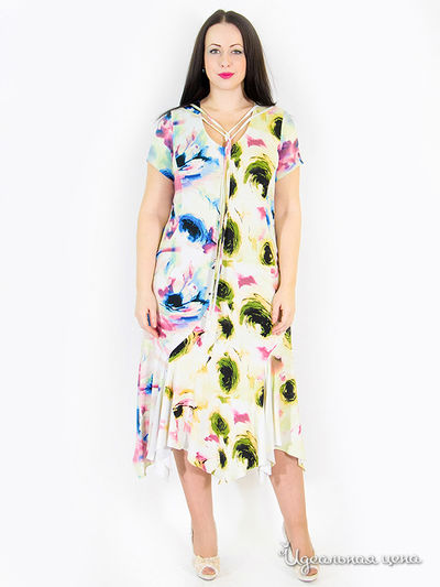 Платье SVESTA, цвет цвет бежевый / мультиколор