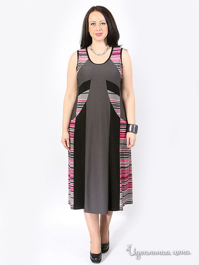 Платье SVESTA, цвет цвет серый / мультиколор