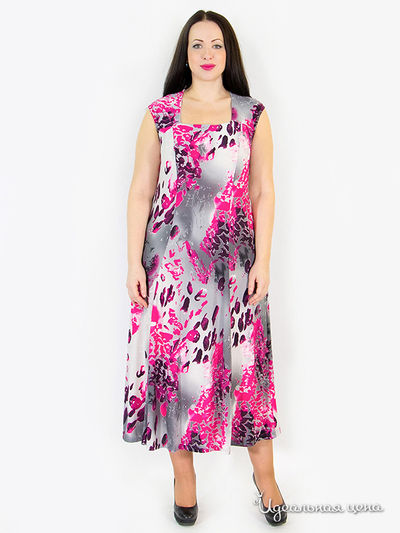 Платье SVESTA, цвет цвет малиновый / серый