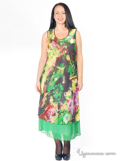 Платье SVESTA, цвет цвет светло-зеленый / мультиколор