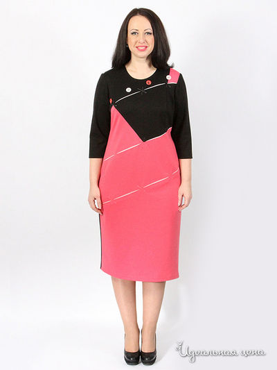 Платье SVESTA, цвет цвет коралловый / черный