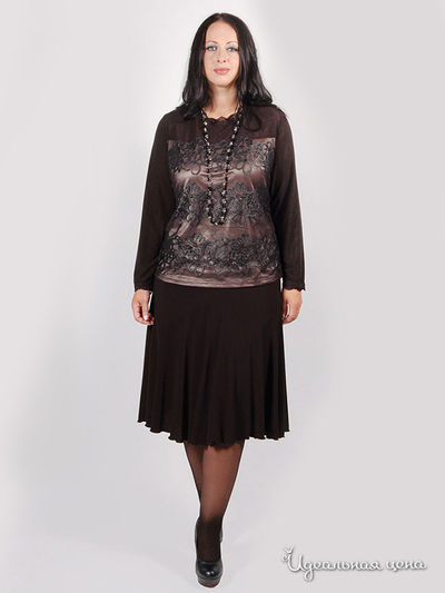 Блуза SVESTA, цвет цвет темно-коричневый