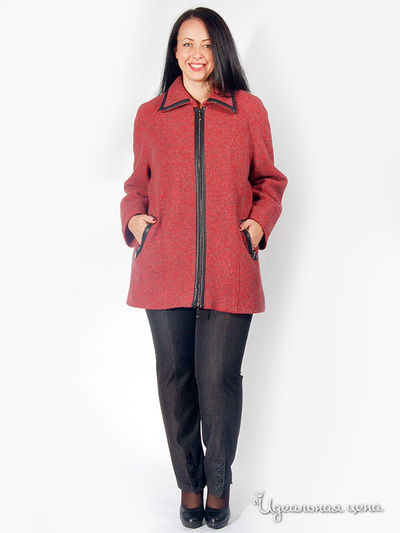 Пальто SVESTA, цвет цвет красный / серый