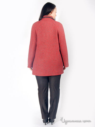 Пальто SVESTA женское, цвет красный / серый