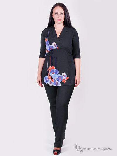Туника SVESTA, цвет цвет черный / мультиколор