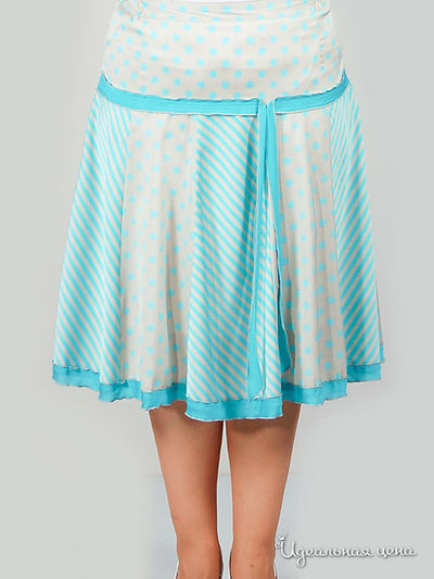 Юбка SVESTA, цвет цвет бирюзовый / светло-серый