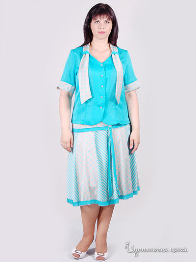 Блуза SVESTA, цвет цвет бирюзовый