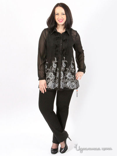 Блуза SVESTA, цвет цвет черный