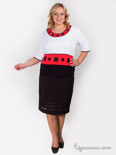 Джемпер SVESTA, цвет цвет белый / красный