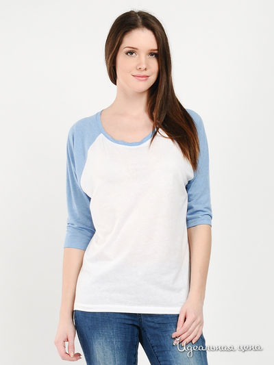 Лонгслив House, цвет цвет белый / голубой меланж