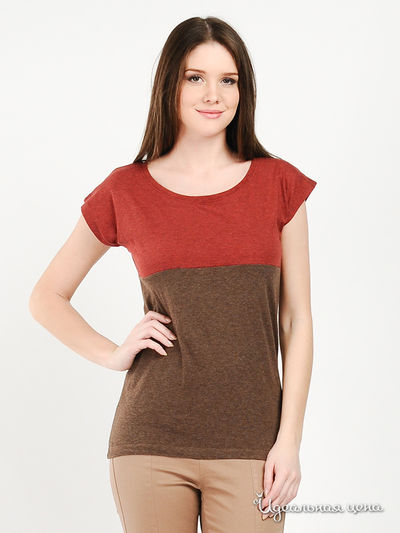 Футболка House, цвет цвет коричнево-красный