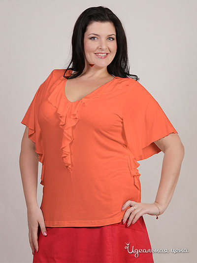 Блуза Natura, цвет цвет оранжевый