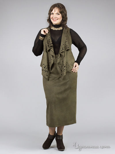 Юбка Natura, цвет цвет темно-зеленый