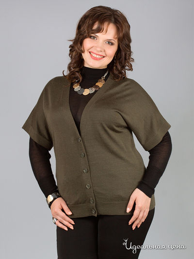 Кардиган Natura, цвет цвет оливковый