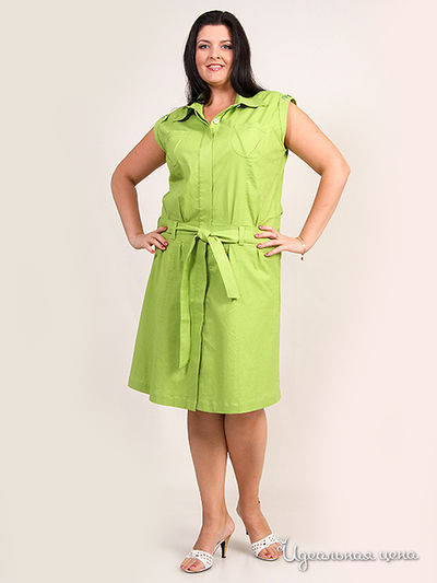 Платье Natura, цвет цвет салатовый