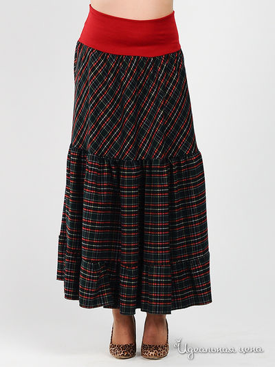 Юбка Be In, цвет цвет черный / красный