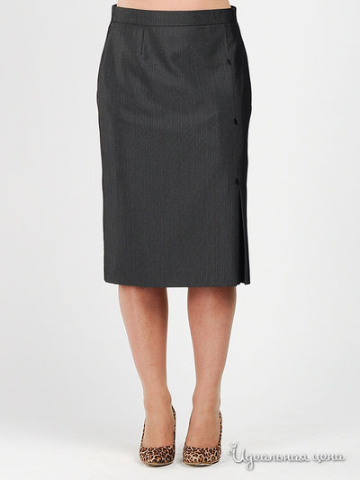 Юбка Be In, цвет цвет серый меланж