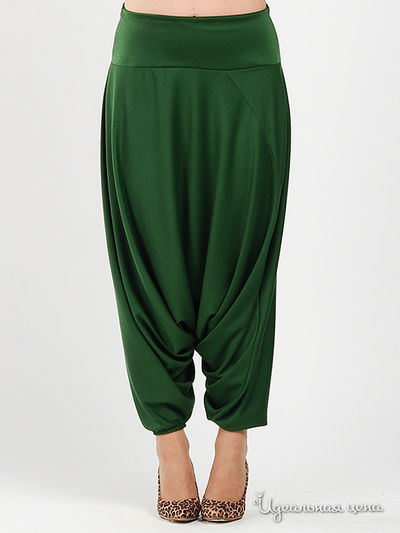 Шаровары Be In, цвет цвет темно-зеленый