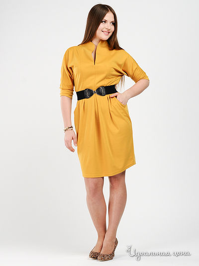 Платье Be In, цвет цвет горчичный