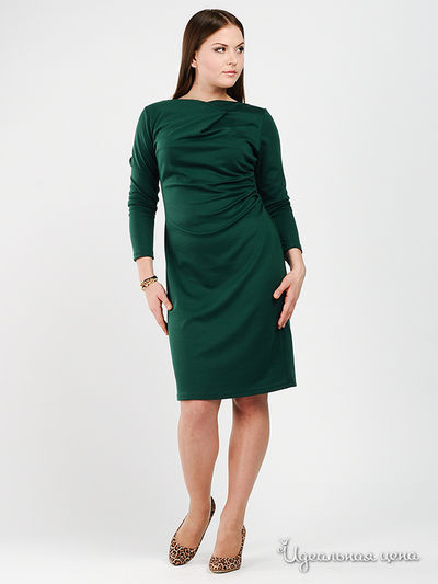 Платье Be In, цвет цвет темно-зеленый