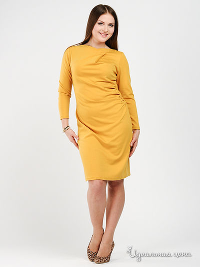 Платье Be In, цвет цвет горчичный