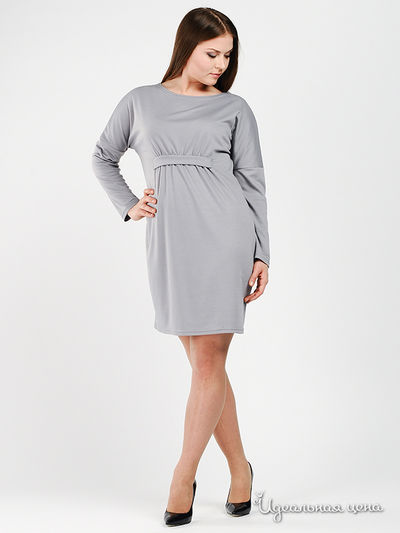 Платье Be In, цвет цвет серый