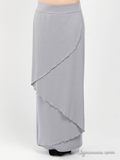 Юбка Be In, цвет цвет серый меланж