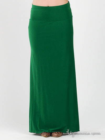 Юбка Be In, цвет цвет темно-зеленый
