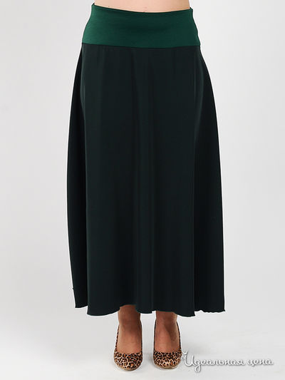 Юбка Be In, цвет цвет темно-зеленый