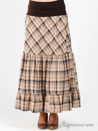 Юбка Be In, цвет цвет бежевый / коричневый