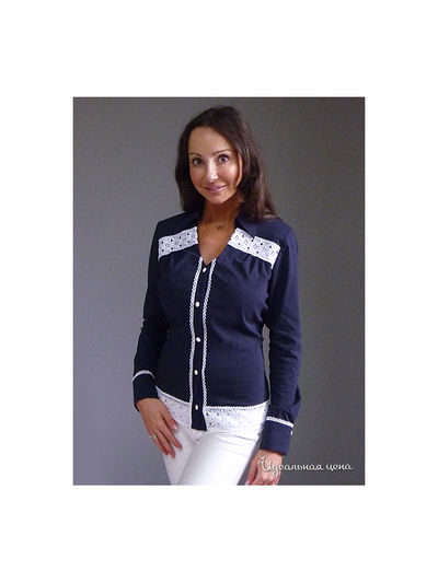 Блузка Laura Canorra, цвет цвет синий