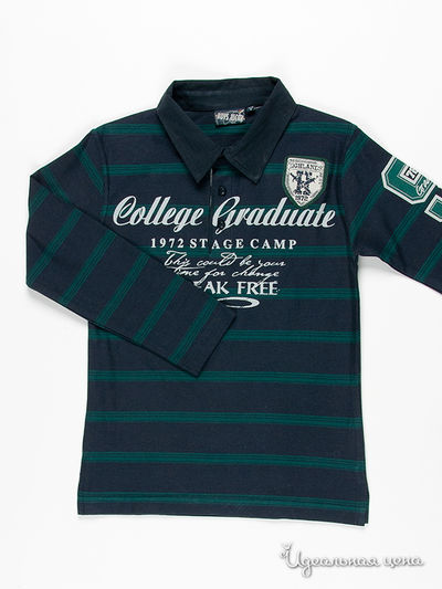 Поло Knot so Bad, цвет цвет синий / зеленый