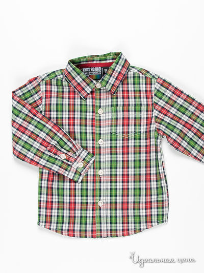 Рубашка Knot so Bad, цвет цвет зеленый / красный / принт клетка