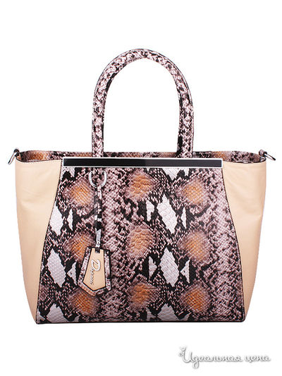 Сумка Dispacci, цвет цвет бежевый питон