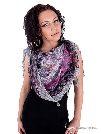 Платок Dispacci, цвет цвет серый