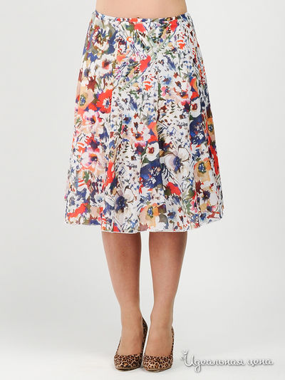 Юбка Erfo, цвет цвет белый / мультиколор