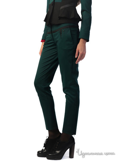 Брюки Bovona, цвет цвет зеленый
