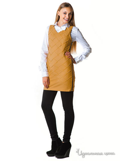 Платье JS From, цвет цвет охра