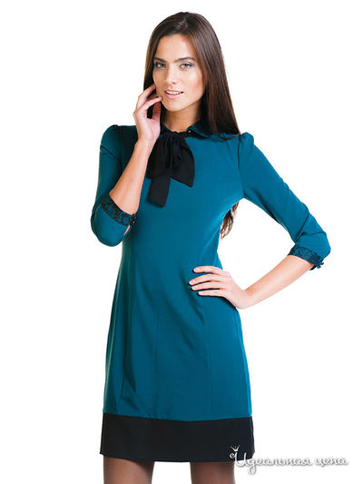 Платье Bovona, цвет цвет бирюзовый