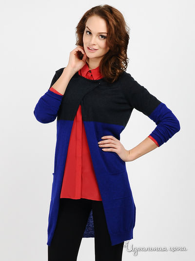 Кардиган Turnover, цвет цвет синий / серый