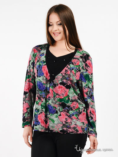 Блуза KORISITA, цвет цвет мультиколор / синий