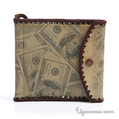 Зажим Кажан, цвет белый / коричневый