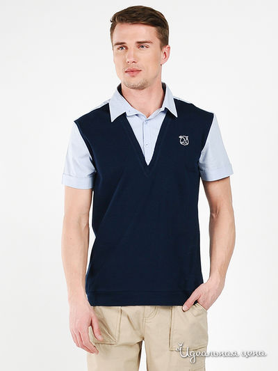 Поло Ultra, цвет цвет темно-синий / голубой