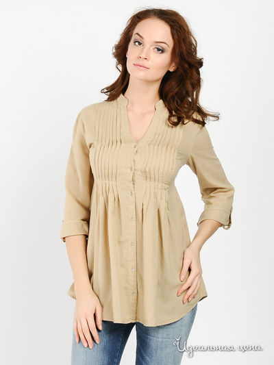 Блуза GAS, цвет цвет коричневый